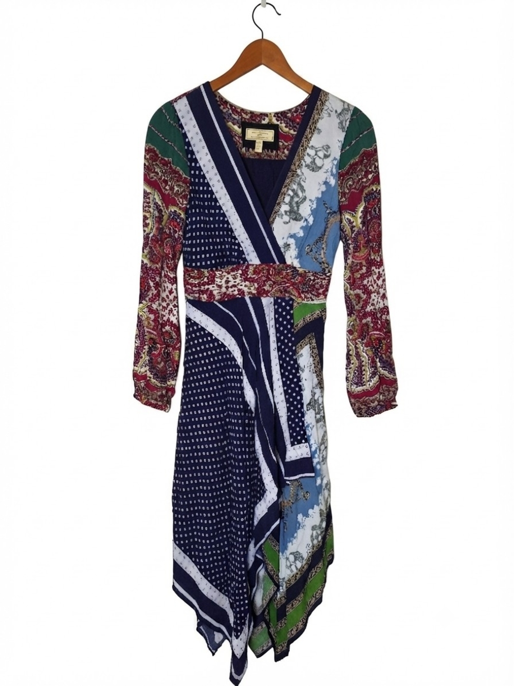 Anthropologie Moulinnette Soeurs Istanbul Wrap Hanky Dress Size 4